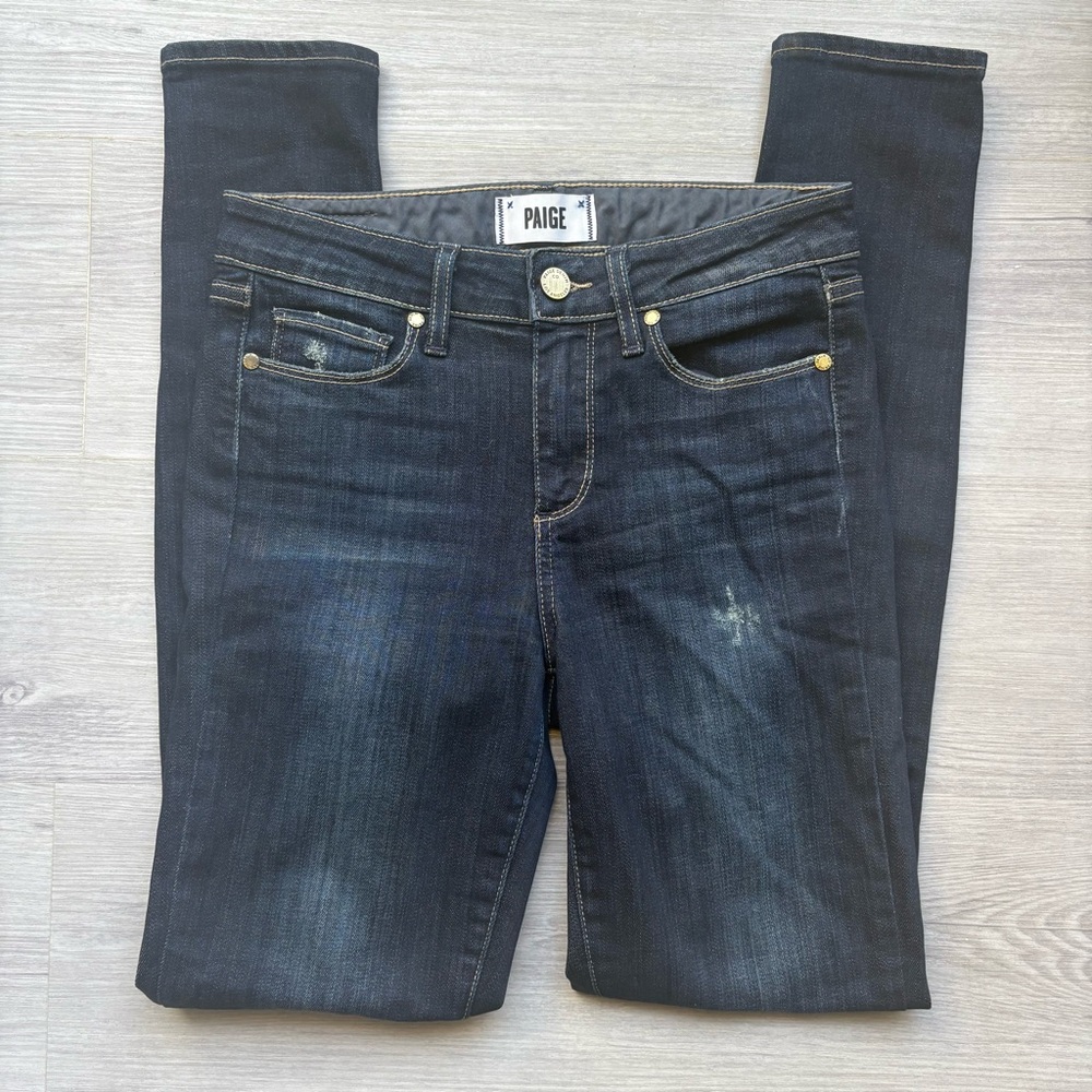 PAIGE Hoxton Ultra Skinny Jeans Dark Wash- Size 25